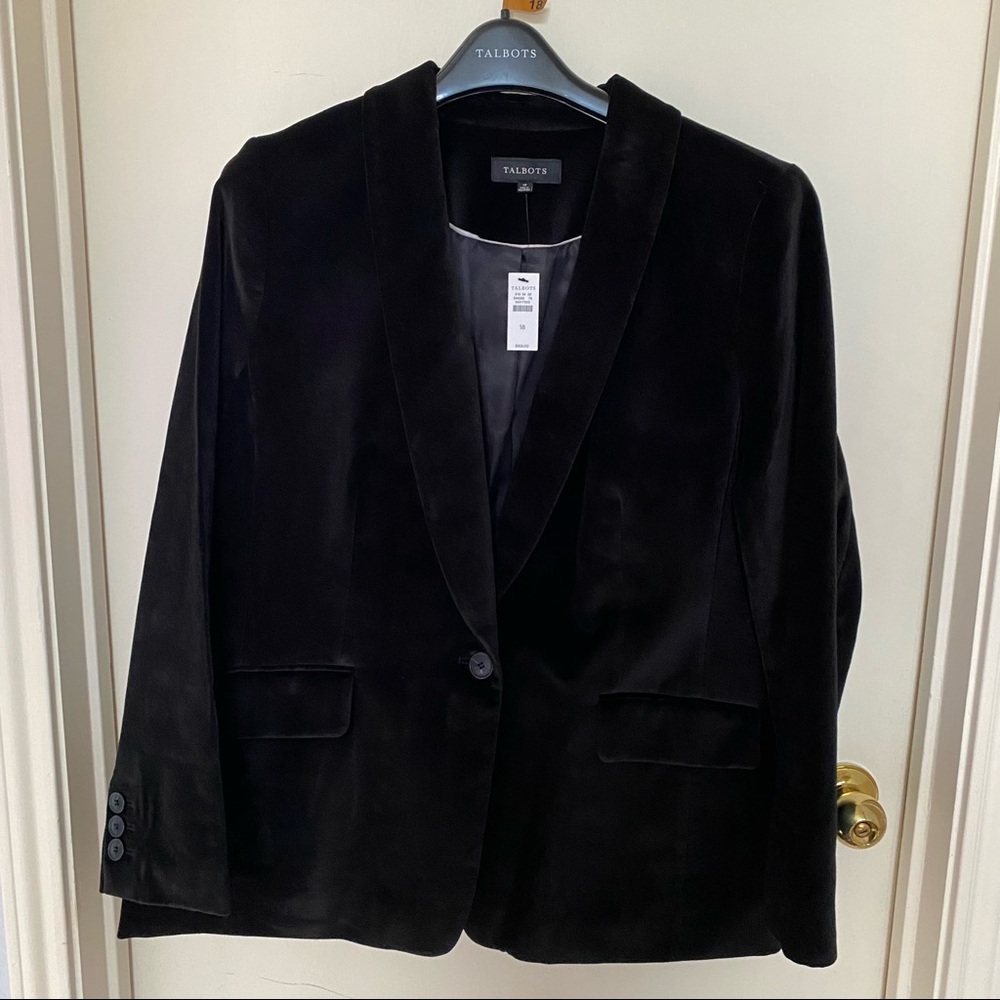 NWT Talbots, Black Blazer Coat